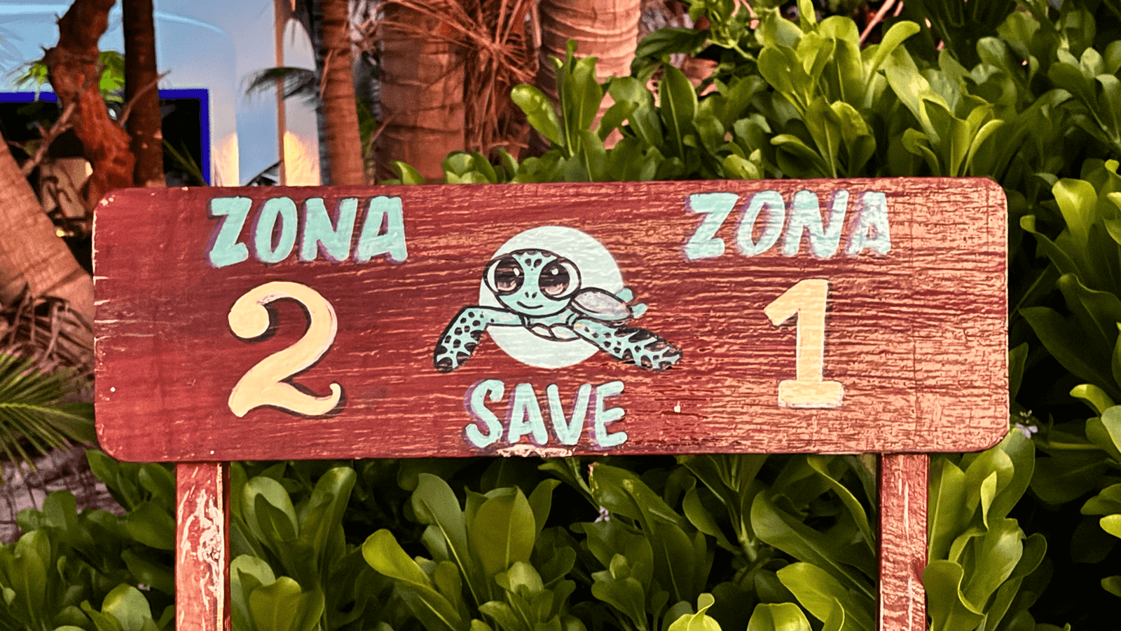 SAVE zone sign at the conservation camp